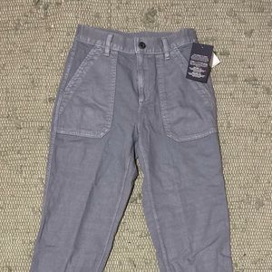 NWT light blue organic cotton high waist joggers
